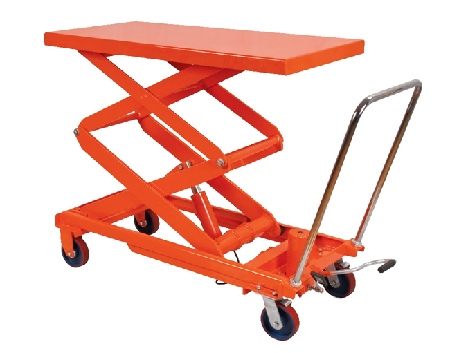 雙剪式分體式油缸腳踏下荷結(jié)構(gòu)平臺(tái)車